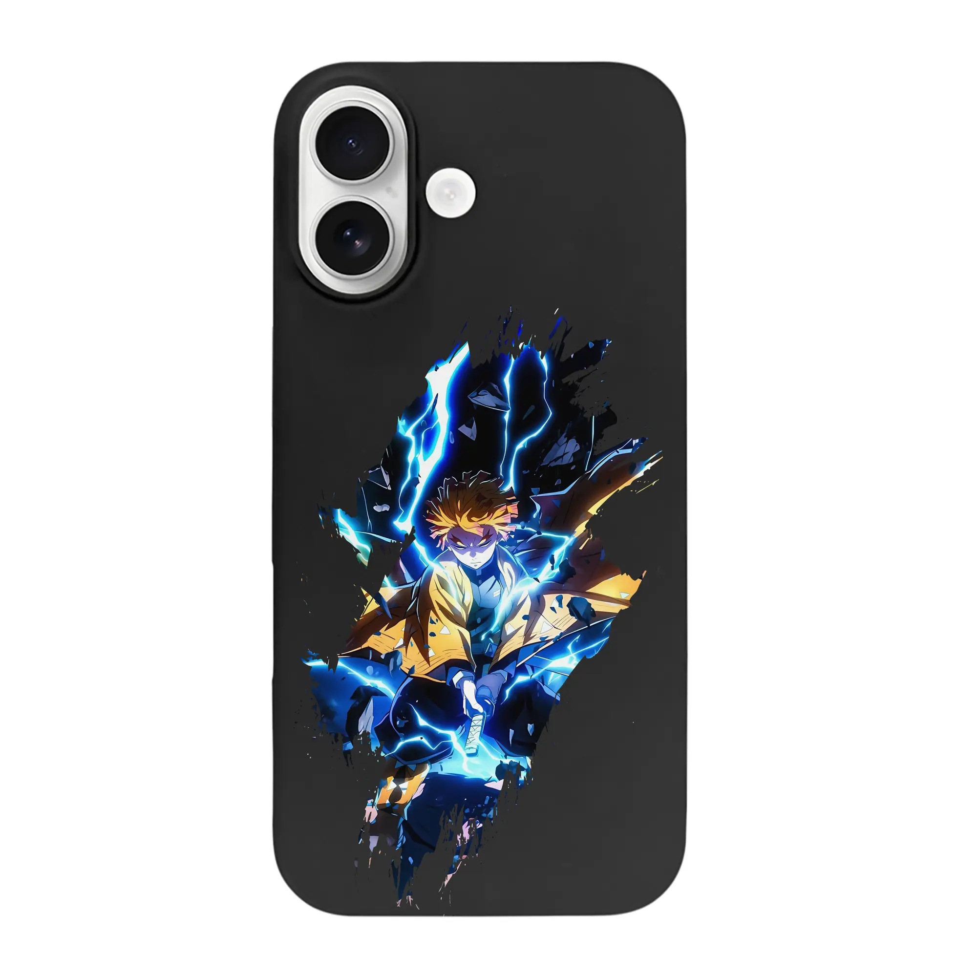 鬼滅の刃 グッズ,我妻 善逸 - iPhone 17 シリーズ シリコンケース 薄型 耐衝撃 指紋防止 ソフトタッチカバー 精密フィット 傷防止 保護ケース iPhone 17/17 Air/17 Pro/17 Pro Max 対応